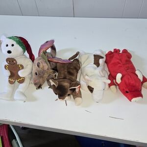 Ty Red and Brown Stuffed Animal Collection